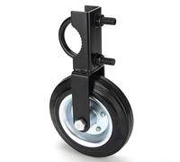Roulette de portail robuste avec pneu en caoutchouc massif de 15,2 cm - Capacité de charge de 226,8 kg - Boulon en U réglable pour portails battants en métal - Rouleau de support de cadre de porte de