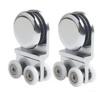 Roulette de porte coulissante pour verre de 6 à 10 mm fabriquée en alliage d'aluminium pour plus de durabilité (alliage de zinc)