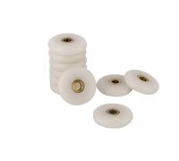 Roulette de Porte de Douche Lot de 8 poulies porte coulissante salle bain, diamètre 23 mm/25 mm, distance entre les trous: 5(23.0mm)