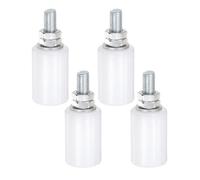 Roulette de Porte de Garage SOURCING MAP 4 Kits 40x60mm réglable Guides de portail coulissant en Nylon Acier Blanc