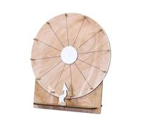 Roulette de récompenses - Surfaces d'écriture effaçables à sec, roulette de table de 450 g, sélecteur de table segmenté personnalisable, accessoire moulin en bois brillant |