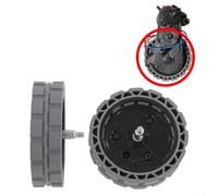 Roulette de roue de rechange pour Deebot pour X1, Turbo | Robot aspirateur compatible pour pièces de rechange | Kit moteur de roue noire (lot de 1)