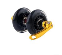 Roulette de roue en polyuréthane pour fourche de vélo à dégagement rapide, construction solide pour une utilisation sûre (doré)