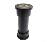 Roulette de roulement de machine à ramer, poulie en plastique noir de 9,1 cm, accessoires d'équipement de fitness, fonctionnement silencieux, conception haute capacité de charge, pièce de rechange