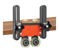 Roulette de roulement réglable - Cadre en acier haute performance - Support à double roulement - Doublure en matériau lisse - Accessoires de travail du bois de précision - Installation facile