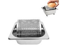 Roulette d'épandage de beurre, courroie de rouleau de beurre en acier inoxydable, épandeur de beurre avec support, distributeur de beurre fondu, outil de rouleau de beurre pour steaks, pain, hamburger