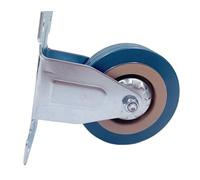 Roulette directionnelle for étagère de réfrigérateur, pneu en caoutchouc gris de 3 pouces, roue d'usure industrielle fixe en Pvc, 2 paquets