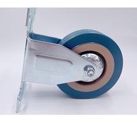 Roulette directionnelle for étagère de réfrigérateur, pneu en caoutchouc gris de 3 pouces, roue industrielle fixe en Pvc résistante à l'usure, 2 pièces/lot
