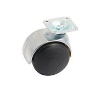 Roulette double galet 50mm pivotante sur platine - - 595030AC