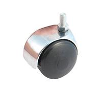 Roulette double galet 50mm tige M8 chromée - - 595230AC