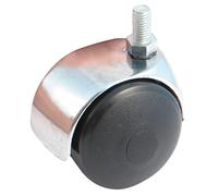 Roulette double galet 50mm tige M8 chromée - AVL - 595230AC
