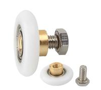 Roulette Douche 1/2/4 pièces rouleau de porte cabine douche poulie salle rouleau/coureurs/roues/poulies diamètre 20/23/25/27 mm(25mm,2pcs)