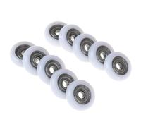 Roulette Douche Lot de 10 roulettes de Rechange for Cabine de Douche, 19/23/25 mm, diamètre des Roues : 6 mm, Trou for Le Remplacement des cabines de Douche Roulette Porte Coulissante Douche(19mm)