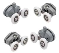 Roulette Douche Lot de 4 roulettes/roulettes/roues for porte de douche double, roulettes de rechange for meubles en haut et en bas for portes coulissantes Roulette Porte Coulissante Douche(23mm)