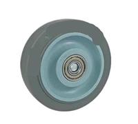 Roulette En Caoutchouc Robuste For Chariot Industriel | Roulement lisse en caoutchouc souple, charge de 100 kg par roue, options de taille 3/4/5 pouces(3 Inch)