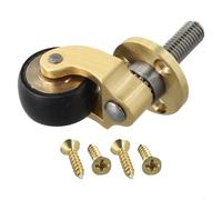 Roulette en laiton à 360 degrés pour meubles nécessitant un réglage fréquent, y compris les canapés, bureaux, tables, supports de plantes et étagères (T4927)