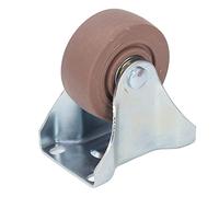 Roulette en nylon, rivet épaissi fixe, pièces de rechange de chariot résistantes aux hautes températures 3 pouces, durable et résistant à l'usure pour le stockage en entrepôt,