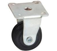 Roulette fixe à platine rectangulaire AVL - Roue caoutchouc Ø 40 - Charge 35 kg - 508641A G