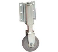 Roulette fixe à ressort diamètre 50mm gris - - 718521A