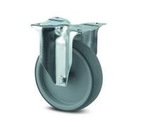 Roulette fixe - caoutchouc non tachant - charge légère - ø 80 - Alpha TENTE