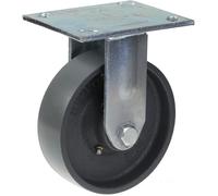 roulette fixe de 150 mm avec roue en fonte grise