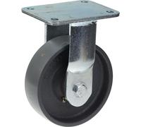 roulette fixe de 150 mm avec roue en fonte grise