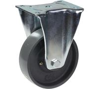roulette fixe de 150 mm avec roue en fonte grise