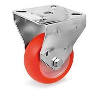 Roulette fixe diamètre 40 mm roue polyuréthane rouge - 40 Kg