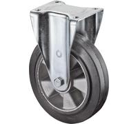 Roulette fixe pour charges lourdes D.160mm Trgf.300kg Gum.135mm 110mm BS ROLLEN