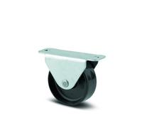 Roulette fixe pour tiroir coulissant - acier - platine - ø 25mm - Compacta TENTE