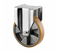 Roulette fixe - sur platine - pour charges lourdes - diamètre 200 mm - type 4688 TENTE