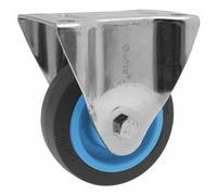 Roulette fixe - sur platine - Résilex® - charges lourdes - diamètre 125 mm - Maxiroll GUITEL