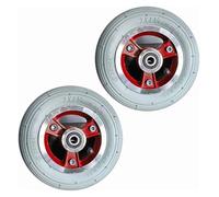 Roulette for fauteuil roulant Roue avant de 7 pouces du fauteuil roulant, roue de remplacement for fauteuil roulant électrique 7X1 3/4, pneu pneumatique en caoutchouc, roulettes, moyeu en alliage d'al