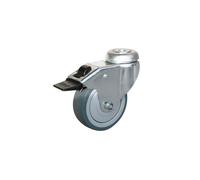 Roulette - Guitel point M - Ø75mm - Pivotante - Acier - Charge max 60kg