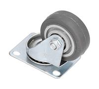 Roulette industrielle robuste à 360 degrés, roue en caoutchouc TPR silencieuse pour caddies, équipement, meubles, gris, 75 mm, 1 pièce