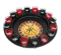 ROULETTE, JEU A BOIRE en PVC + 16 verres à digestif G