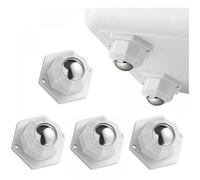 Roulette - JIANGZHA - Lot de 4 - Charge 200kg - Design Octogonal - Pivotante 360°