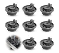 Roulette Lave Vaisselle pour Panier Inférieur, Lot de 8 Basket Roller Universel Haute Résistance, Compatible avec Bosch & Siemens, Réparation Rapide du Panier de Lave-Vaisselle Couvert, Modèle 165314