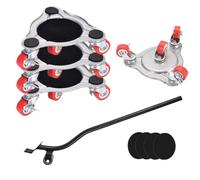 Roulette mobile robuste en acier au carbone pour meubles, roues de transport d'appareils électroménagers, pour réfrigérateur, canapé, armoire, équipement piano, maison, bureau, atelier, outil de