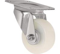 Roulette pivotante Ø roue 200 mm Capacité de charge 350 kg Plaque en polyamide L135xl110 mm