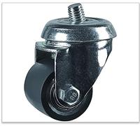 Roulette pivotante, Ø35 fixation à trou (oeil) polyuréthane, charge 100 Kg