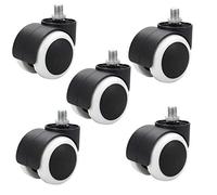 Roulette pivotante 5X, double diamètre 50 mm, adaptée au bas des petits équipements