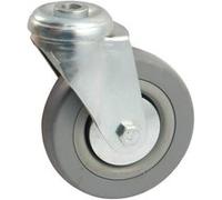 Roulette pivotante à oeil AVL - Roue caoutchouc Ø 100 - Charge 80 kg - 5508100H