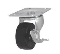 Roulette pivotante avec frein à usage intensif 65mm