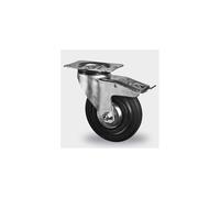 Roulette pivotante avec frein D. 100 mm ? platine 105 x 85 mm charge max. 150 kg - 0095884700 - Tente