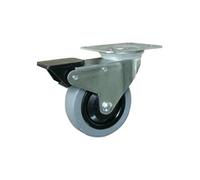 Outifrance - Roulette Pivotante Avec Frein (Platine 100 X 80 Mm) G