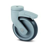 Roulette pivotante - blocage total - moyeu lisse - ø125mm-Levina TENTE