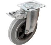 Roulette pivotante caoutchouc FIXMAN G