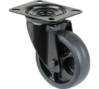 Roulette pivotante D.100mm Trgf.110kg Ku.Platte L104xB80mm BS ROLLEN L800.B44.101.06