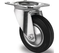 Roulette pivotante D.160mm Tgf.135kg VG Plaque L135xL110mm PROMAT